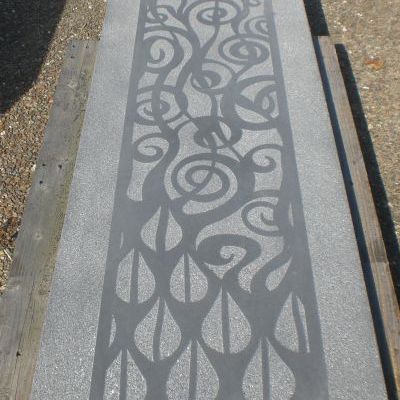 Décors sur fond gris anthracite